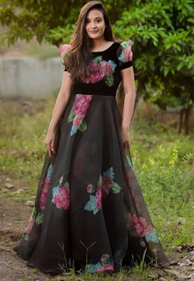 Latest Chiffon Gown Styles for Ladies