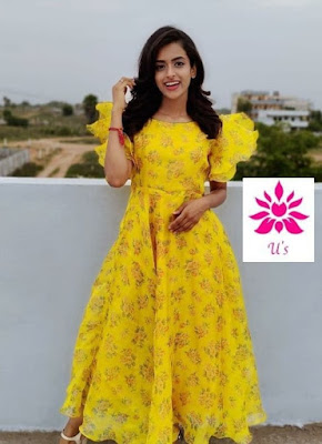 Latest Chiffon Gown Styles for Ladies