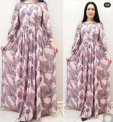 Latest Chiffon Gown Styles for Ladies