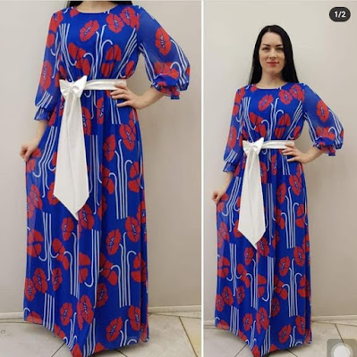 Latest Chiffon Gown Styles for Ladies