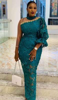 Emerald green Emerald Green Lace Styles for Ladies