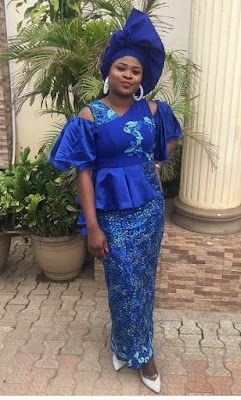 Royal blue lace styles for wedding