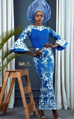 Royal blue lace styles for wedding