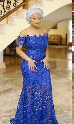 Royal blue lace styles for wedding