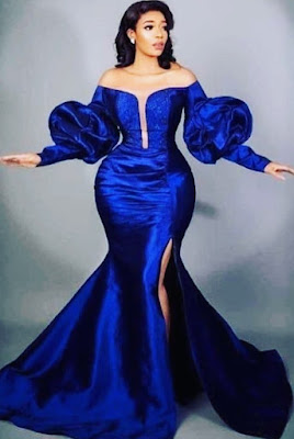 Royal blue lace styles for wedding