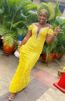 Yellow lace styles Yellow Lace Styles For Asoebi