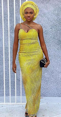Yellow lace styles Yellow Lace Styles For Asoebi