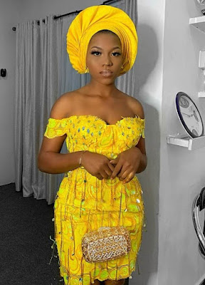 Yellow lace styles Yellow Lace Styles For Asoebi