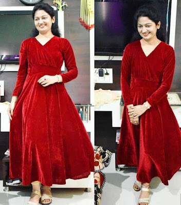 Velvet material styles Latest Velvet Material Styles for Ladies