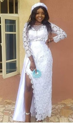 Latest White Lace Styles for Aso Ebi and Owambe