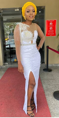 Latest White Lace Styles for Aso Ebi and Owambe