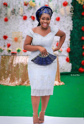 Latest White Lace Styles for Aso Ebi and Owambe