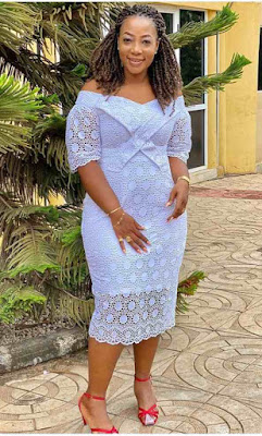 Latest White Lace Styles for Aso Ebi and Owambe