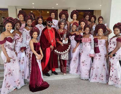 Native styles fom Adebola and Kehinde Wedding