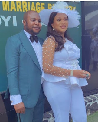 Sandra Iheuwa and husband Sandra Iheuwa Wedding Photos