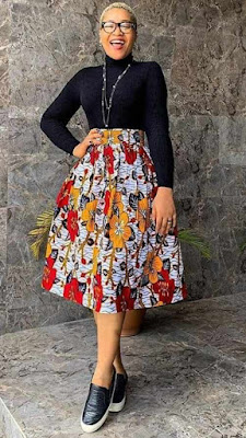 Ankara High Waist Skirts