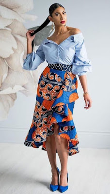 Ankara High Waist Skirts