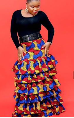Ankara High Waist Skirts