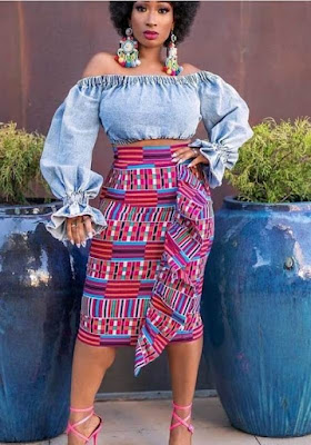 Ankara High Waist Skirts