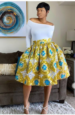 Ankara High Waist Skirts