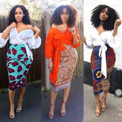 Ankara High Waist Skirts