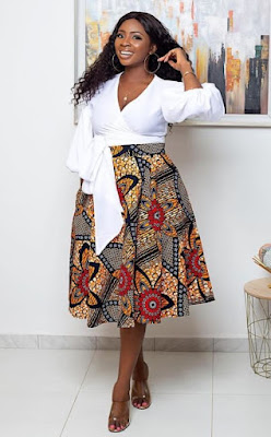 Ankara High Waist Skirts