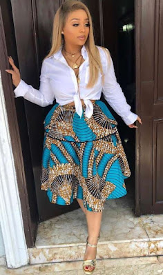 Ankara High Waist Skirts