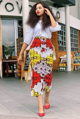 Ankara High Waist Skirts