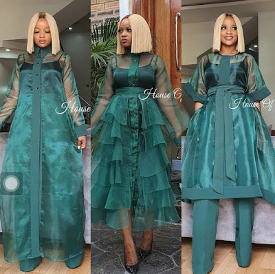 Organza styles Organza top and gown styles