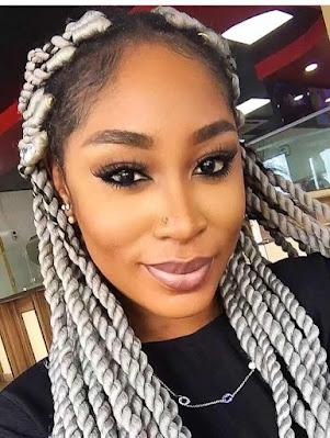 Grey braids styles