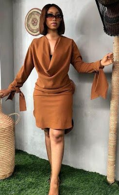 Cowl neck dress Latest cowl Neck Dress for ladies