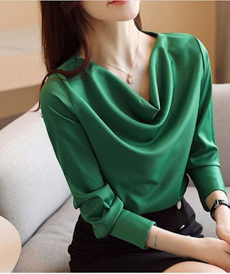 Cowl neck Latest cowl Neck Dress for ladies