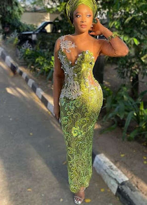 Corset Asoebi Styles Latest Corset Asoebi Styles with Lace