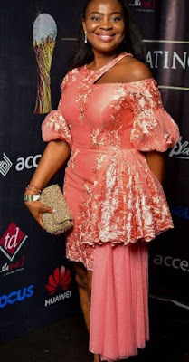 Pink Asoebi Styles Pink Asoebi Styles with Lace