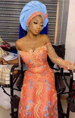 Pink Asoebi Styles Pink Asoebi Styles with Lace