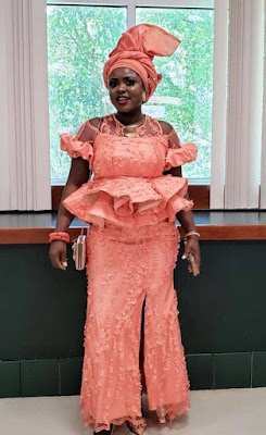 Pink Asoebi Styles Pink Asoebi Styles with Lace