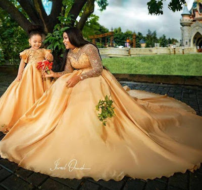 Queen Nwokoye and daughter Queen Nwokoye celebrates daughter's birthday