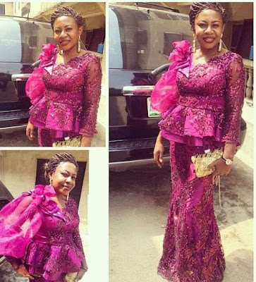 Peplum lace styles Peplum lace Asoebi Styles