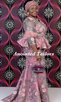Peplum lace styles Peplum lace Asoebi Styles