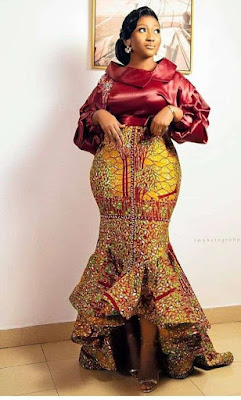 Nigerian Ankara Skirt and Blouse Styles for Ladies