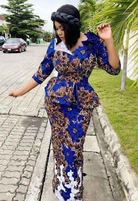 Nigerian Ankara Skirt and Blouse Styles for Ladies
