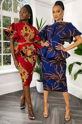 Nigerian Ankara Skirt and Blouse Styles for Ladies