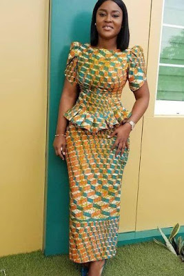 Nigerian Ankara Skirt and Blouse Styles for Ladies