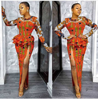 Nigerian Ankara Skirt and Blouse Styles for Ladies