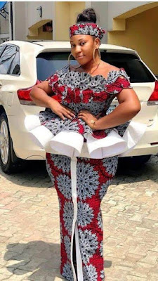 Nigerian Ankara Skirt and Blouse Styles for Ladies