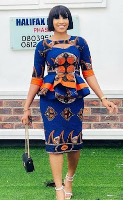Nigerian Ankara Skirt and Blouse Styles for Ladies