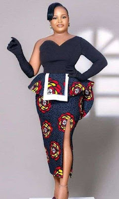 Nigerian Ankara Skirt and Blouse Styles for Ladies