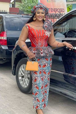 Nigerian Ankara Skirt and Blouse Styles for Ladies