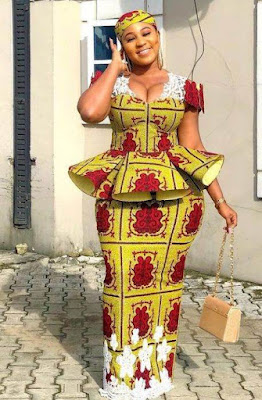 Nigerian Ankara Skirt and Blouse Styles for Ladies