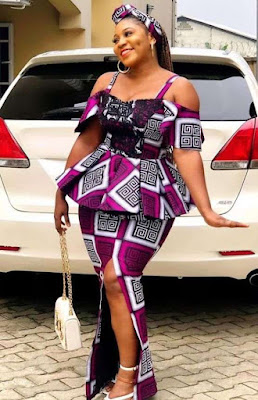 Nigerian Ankara Skirt and Blouse Styles for Ladies